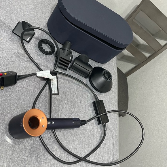 Dyson Other - Dyson Hair Dryer Set - Navy and Orange